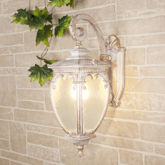 Уличный настенный светильник Andromeda D черное золото IP44 GLYF-8024D &mdash; Multielectrika