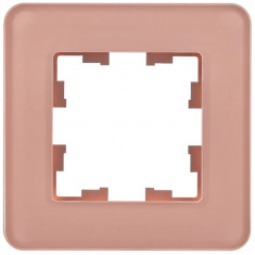 Рамка на 1 пост IEK Brite РУ-1-2-Бр стекло дымчатый RE &mdash; Multielectrika