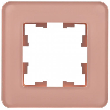 Рамка на 1 пост IEK Brite РУ-1-2-Бр стекло дымчатый RE — Multielectrika