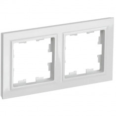 Рамка на 2 поста IEK Brite РУ-2-БрБ белый &mdash; Multielectrika