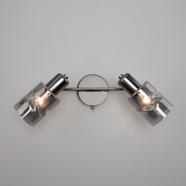 Настенный светильник со стеклянными плафонами 20120/2 чёрный жемчуг &mdash; Multielectrika