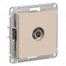Розетка TV Systeme Electric AtlasDesign оконечная 1DB, песочный
