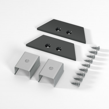 Комплект заглушек для накладного алюминиевого профиля светодиодной ленты ZL-2-ALP022 — Multielectrika