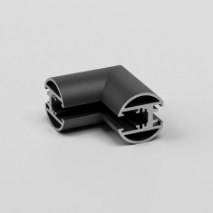 Mini Magnetic Коннектор угловой внутренний для накладного шинопровода Round черный 85216/00 &mdash; Multielectrika
