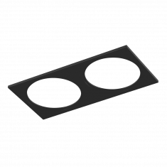 Рамка двойная для серии COMBO 4, квадратная, черная, COMBO-4S2-BL &mdash; Multielectrika