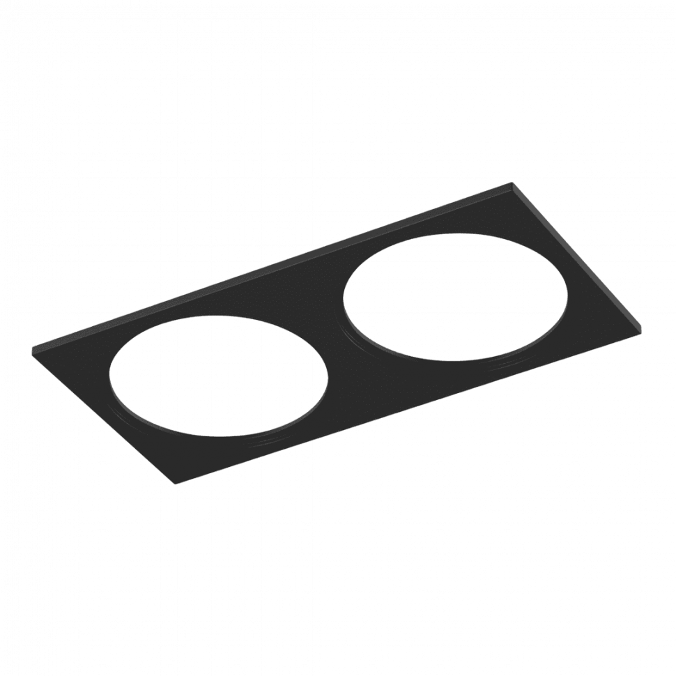 Рамка двойная для серии COMBO 4, квадратная, черная, COMBO-4S2-BL фото 1 — Multielectrika