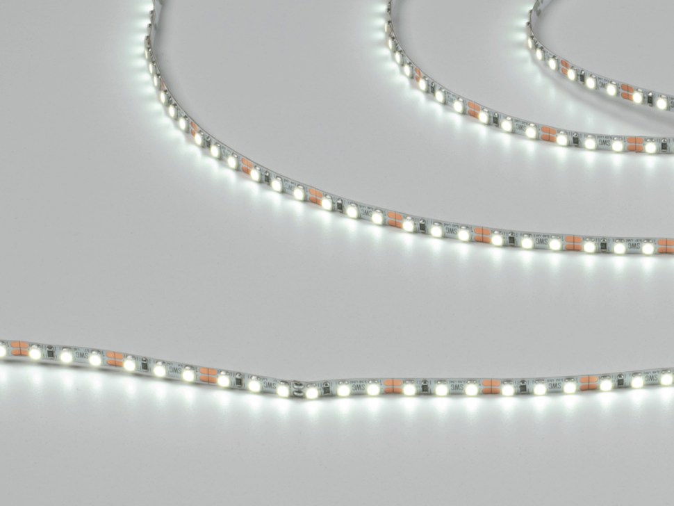 Лента светодиодная 9,6 Вт/м SMD3528, 5мм, 12В, IP20, Холодный 5800-6100К, 3М фото 1 — Multielectrika