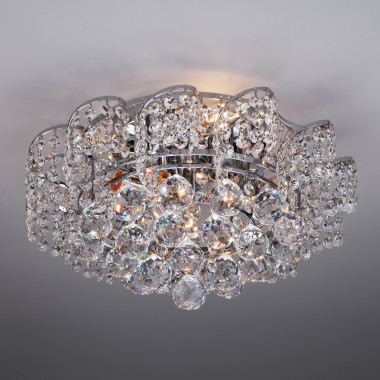 Потолочная люстра с хрусталем 16017/6 хром — Multielectrika