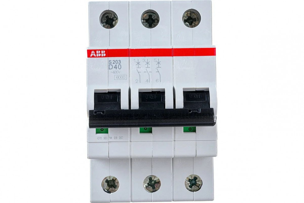 Автоматический выключатель 3-полюсной АВВ S203 D40 фото 1 — Multielectrika