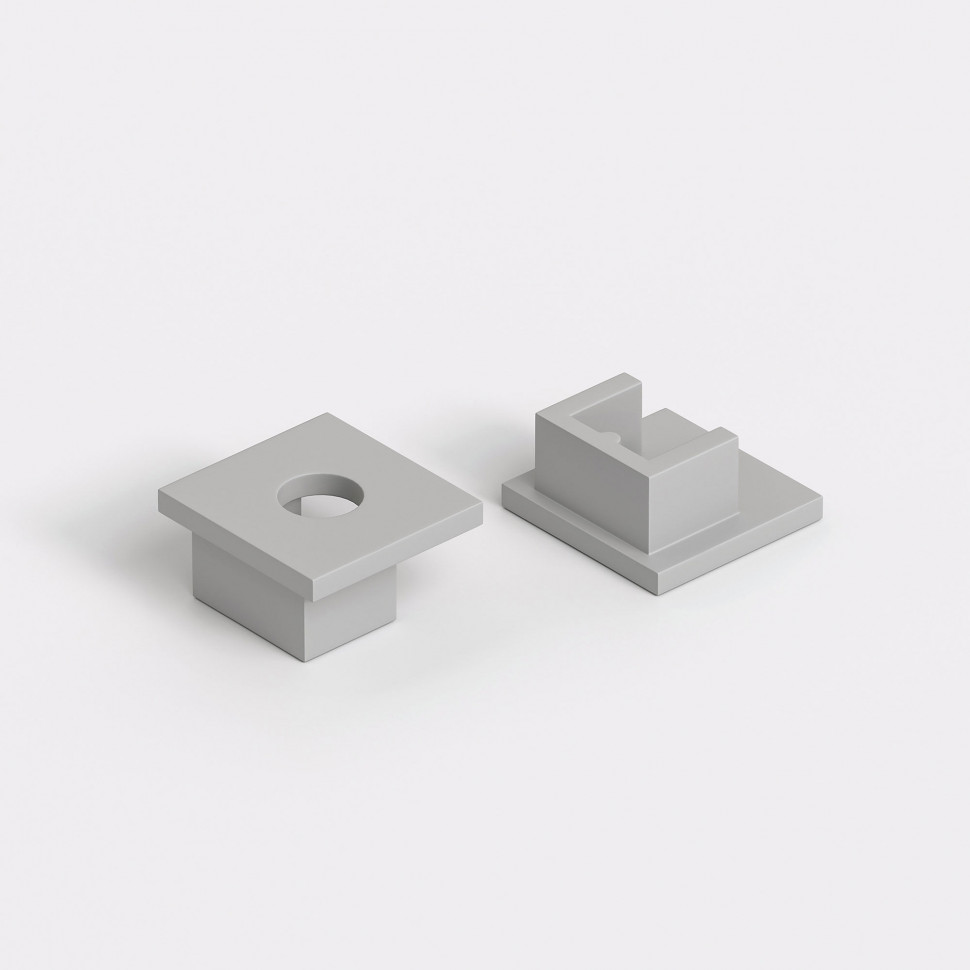 Заглушки для встраиваемого гибкого алюминиевого профиля под ГКЛ 9,5мм (комп. 2шт) ZLL-2-ALP024 фото 1 — Multielectrika