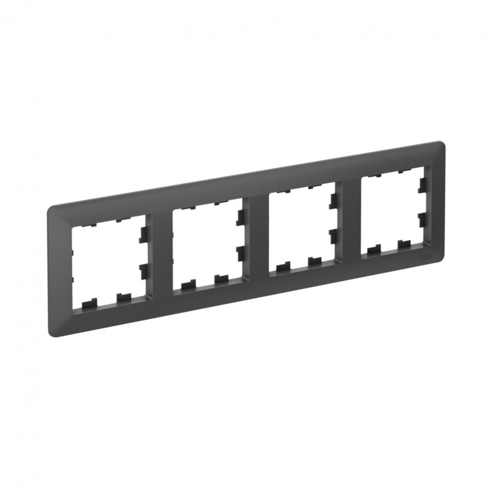 Рамка на 4 поста Systeme Electric AtlasDesign Air базальт фото 1 — Multielectrika