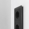 Рамка из акрила на 2 поста Acrylic черный W0022708 фото 5 &mdash; Multielectrika