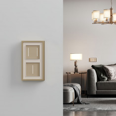 Умный сенсорный выключатель одноклавишный (шампань) W4513011 &mdash; Multielectrika