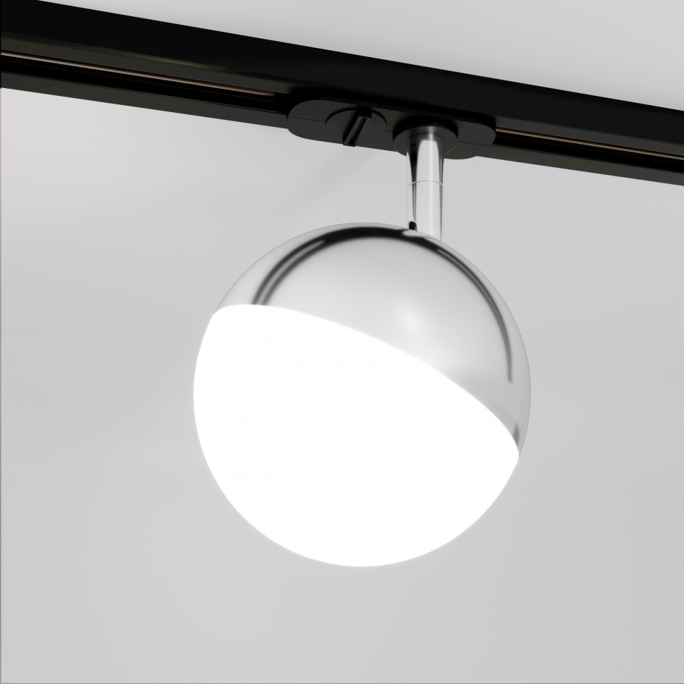 Трековый светодиодный светильник для однофазного шинопровода Glob GX53 Хром Glob GX53 Хром (MRL 1015) однофазный фото 1 — Multielectrika