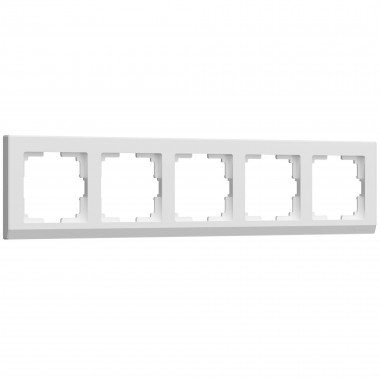 Рамка из поликарбоната на 5 постов Stark белый W0051801 — Multielectrika