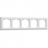 Рамка из поликарбоната на 5 постов Stark белый W0051801