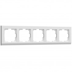 Рамка из поликарбоната на 5 постов Stark белый W0051801 &mdash; Multielectrika