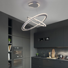 Подвесной светильник с пультом 90231/2 серебро &mdash; Multielectrika