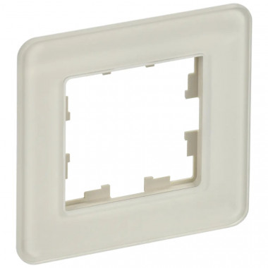 Рамка на 1 пост IEK Brite РУ-1-2-Бр стекло песчаный RE — Multielectrika