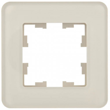 Рамка на 1 пост IEK Brite РУ-1-2-Бр стекло песчаный RE — Multielectrika