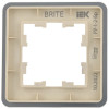 Рамка на 1 пост IEK Brite РУ-1-2-Бр стекло песчаный RE фото 4 — Multielectrika