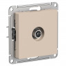 Розетка TV Systeme Electric AtlasDesign проходная 4DB, песочный
