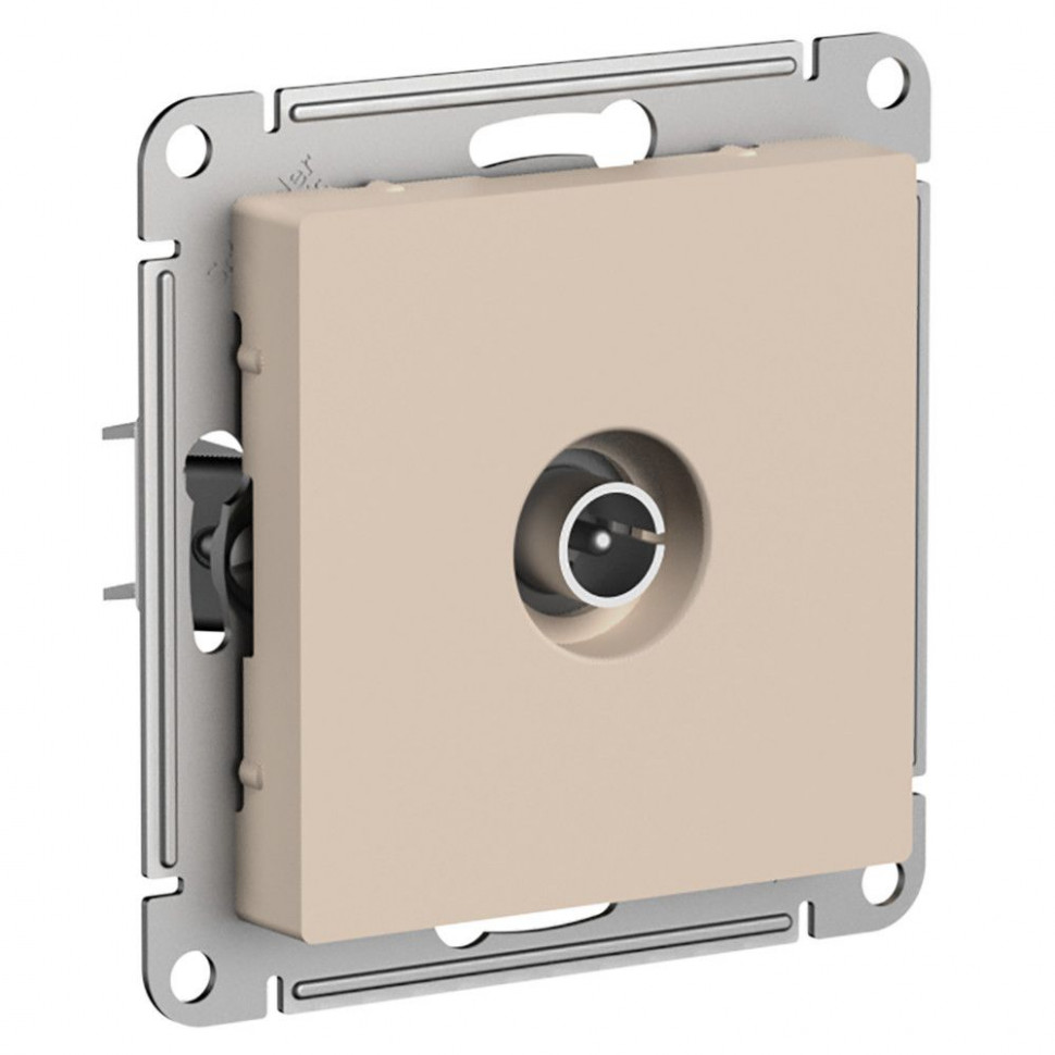 Розетка TV Systeme Electric AtlasDesign проходная 4DB, песочный фото 1 — Multielectrika