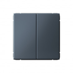 Выключатель двухклавишный Systeme Electric ArtGallery самовозвратный, 10А, грифель &mdash; Multielectrika