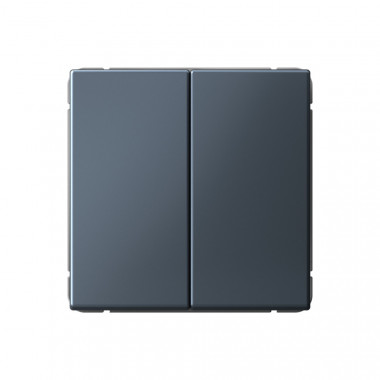 Выключатель двухклавишный Systeme Electric ArtGallery самовозвратный, 10А, грифель — Multielectrika