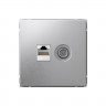 Розетка TV+RJ-45 Systeme Electric ArtGallery кат. 5Е, алюминий