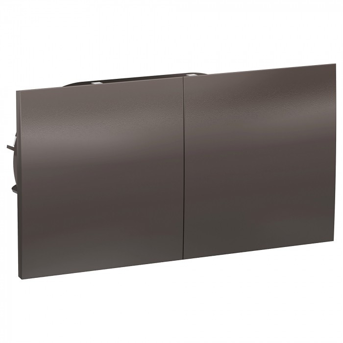 Розетка двойная Schneider Electric Atlas Design со сдвижными крышками, в сборе, мокко фото 1 — Multielectrika