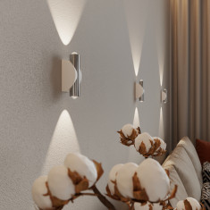 Настенный светодиодный светильник Steel LED белый/сталь 40109/LED белый/сталь &mdash; Multielectrika