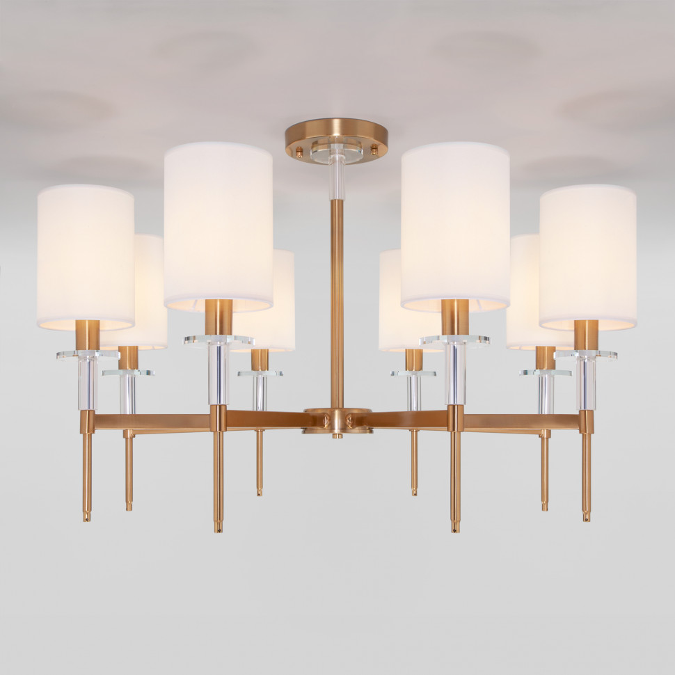 Классическая потолочная люстра 60132/8 латунь фото 1 — Multielectrika