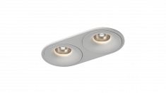 Рамка двойная для серии COMBO 4, круглая, белая, COMBO-4R2-WH &mdash; Multielectrika