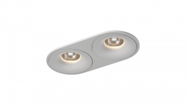 Рамка двойная для серии COMBO 4, круглая, белая, COMBO-4R2-WH — Multielectrika