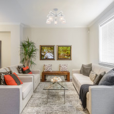 Потолочная люстра с тканевыми абажурами 60082/5 хром &mdash; Multielectrika