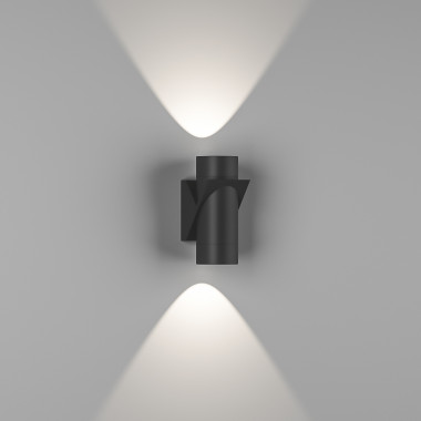 GW-A213-6-BL-WW SPRUT Светодиодный настенный светильник 6 Вт ЧЕРНЫЙ. IP54 3000 К — Multielectrika