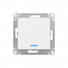 Выключатель одноклавишный Systeme Electric AtlasDesign с подсветкой, 10А, лотос &mdash; Multielectrika