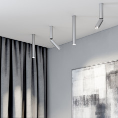 Накладной потолочный светильник с антибликовой решеткой Pika 25030/LED 6W 4200K серебро &mdash; Multielectrika