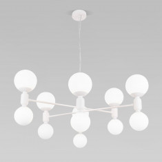 Умная подвесная люстра с плафонами 30182 белый &mdash; Multielectrika