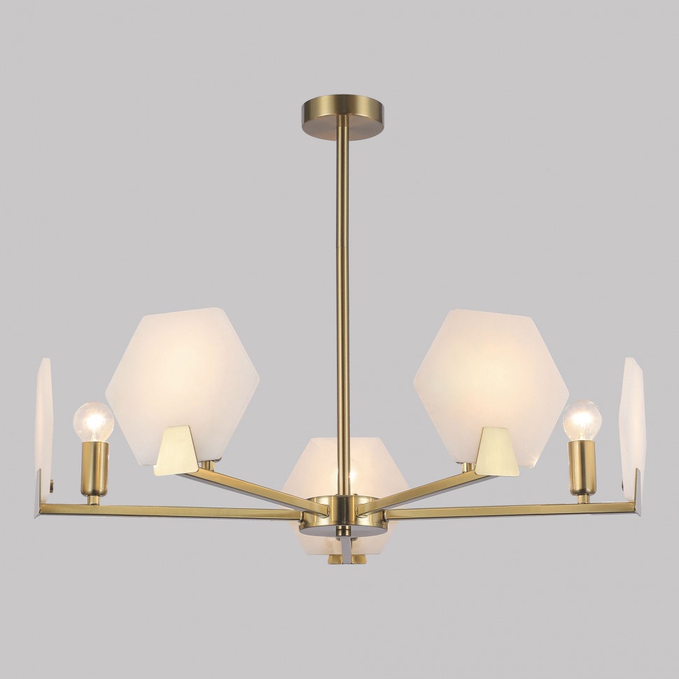 Умный потолочный светильник 60158/5 латунь фото 1 &mdash; Multielectrika