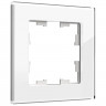 Рамка на 1 пост IEK Brite РУ-1-2-БрБ стекло белый