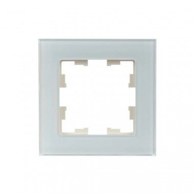 Рамка на 1 пост IEK Brite РУ-1-2-БрБ стекло белый — Multielectrika