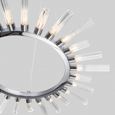 Умная подвесная люстра со стеклянными плафонами 558 хром — Multielectrika