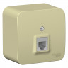 Розетка RJ11 Systeme Electric Blanca бежевая