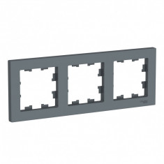 Рамка Schneider Electric Atlas Design на 3 поста, грифель &mdash; Multielectrika