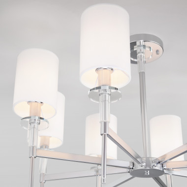 Потолочная люстра с абажурами 60132/8 хром — Multielectrika