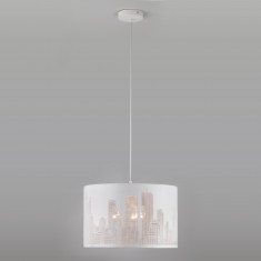 Подвесной светильник с тканевым абажуром 50066/3 белый &mdash; Multielectrika