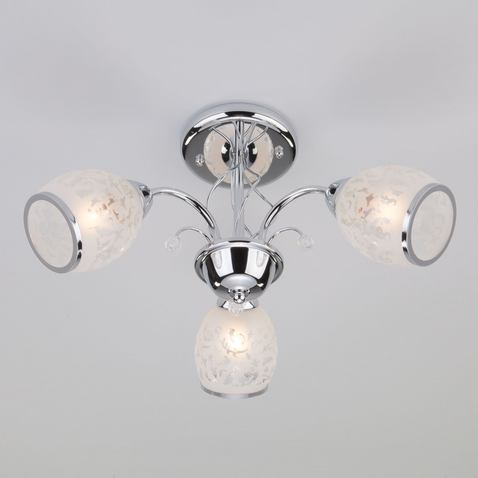 Люстра потолочная 30026/3 хром фото 1 — Multielectrika