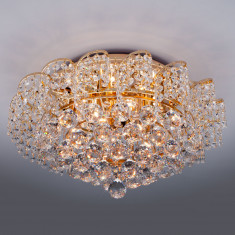 Потолочная люстра с хрусталем 16017/9 золото &mdash; Multielectrika